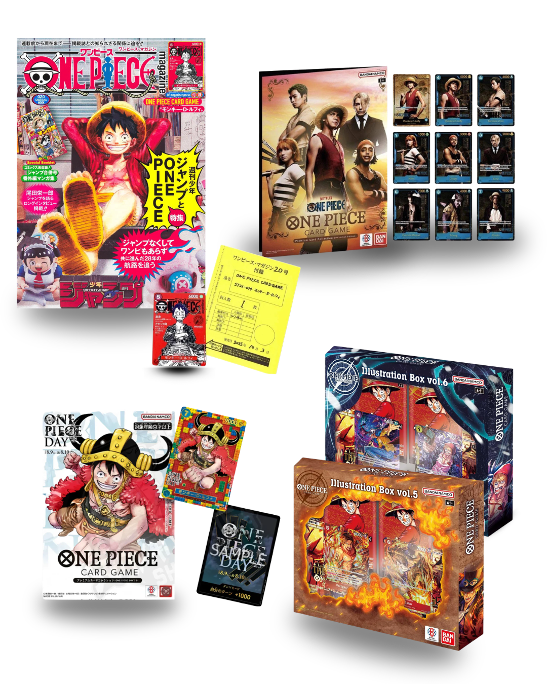 One piece Bundle collection 5pz - LIMITED